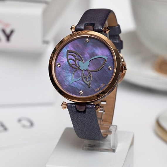 Purple butterfly watch deals