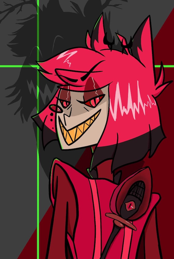 Hazbin Hotel Alastor Mini Print 5x7 Inches - Etsy