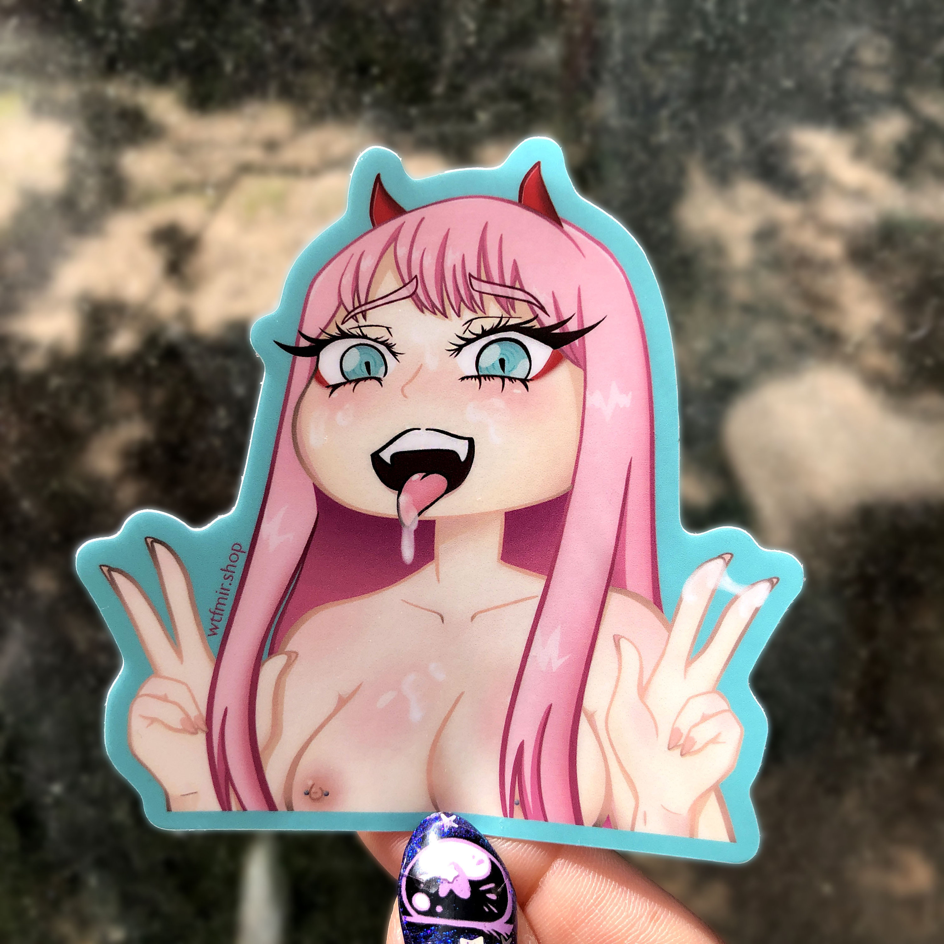 Darling In The Franxx Zero Two Sticker - Darling In The Franxx Zero Two 02  - Discover & Share GIFs