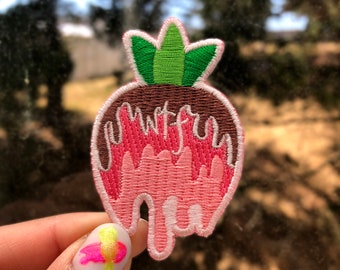 Strawberry Iron On Patch