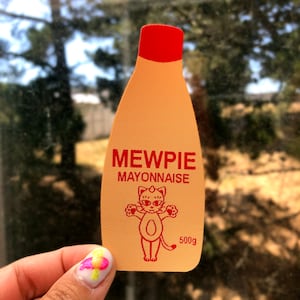 Kewpie Mayo Kitty Iron On Patch
