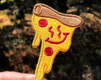 Pizza Smiley Patch