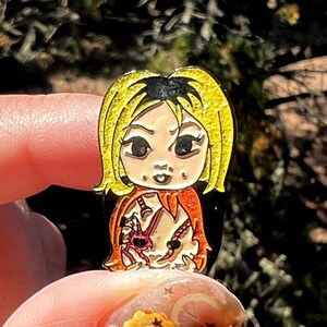 Tiffany Chucky Child’s Play Enamel Pin | Halloween Gift Accessory