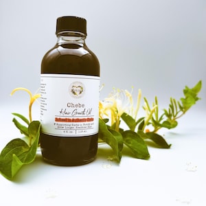 Chebe Hair Growth Oil Natural Thickening Treatment for Hair Loss Breakage & Scalp Health With Castor, Blackseed and Pumpkinseed Oils 2oz 4oz