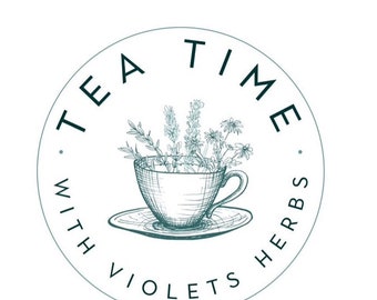 La hora del té con la mezcla de hierbas personalizada de Violet