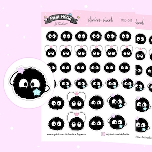 Roet sprites plannerstickers - anime - kawaii plannerstickers - planner stickervel - schattige plannerstickers - dagboek (MSC 001)