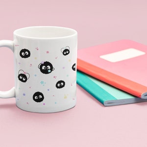 Soot Sprites Coffee Mug - Soot Coaster - Kawaii Coffee Cup - Soot Sprites - Illustrated Mug - Kawaii - Anime - Personalised Gift - Gift