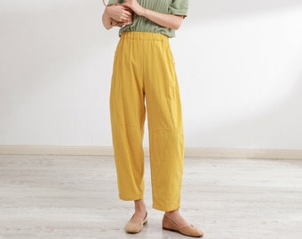 cotton plus size pants