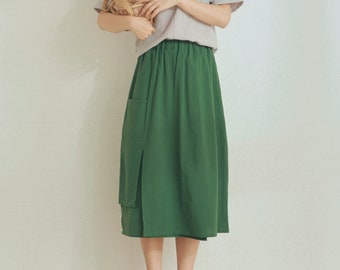 A-line design cotton fabric Pink vintage 80s skirt elastic waist indian skirt kid/'s art embroidery midi length