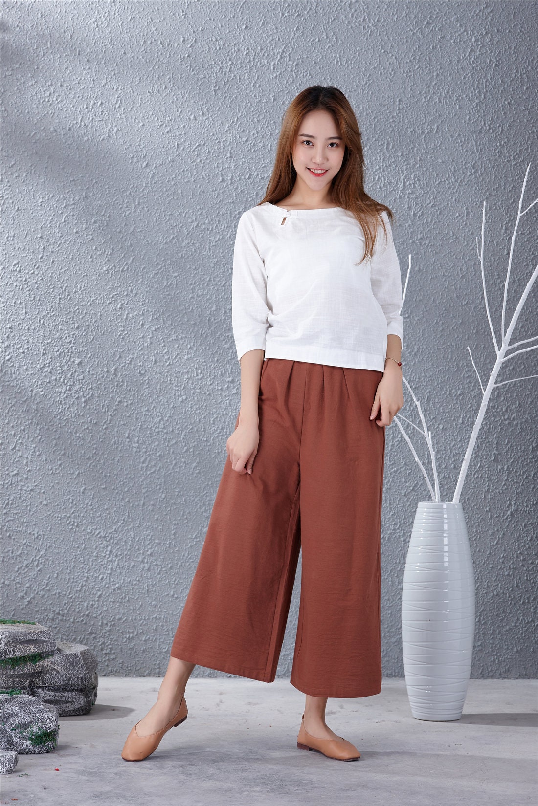 plus size capri trousers