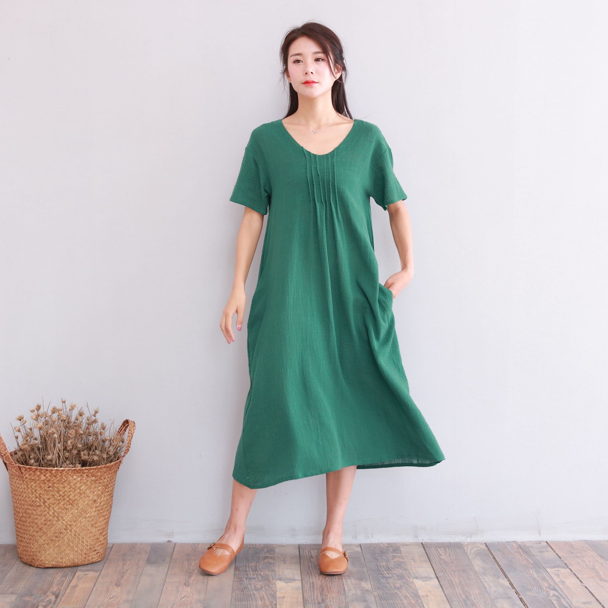 Clearance Dress Final Sale Cotton Linen Dress Summer Short | Etsy