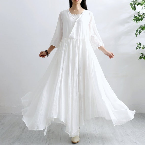 dress with wide sleeves