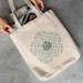 Have A Nice Day Groovy Retro Smiley Flower Tote | Y2K, 90's Tote | Retro Aesthetic | Eco-Friendly, Sustainable, Vegan Canvas Totes 