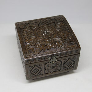 Big Size Hand Carved Ukrainian Wooden Jewelry Box, Handmade, Hand Crafted, Walnut Wood, Jewelry Box, Wedding Gift, Home Decor