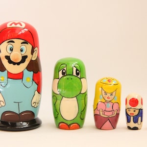 Mario nesting dolls clearance
