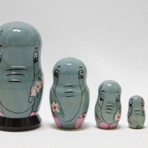 Elephant russian dolls outlet