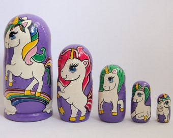 unicorn nesting dolls