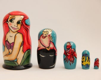 mermaid nesting dolls