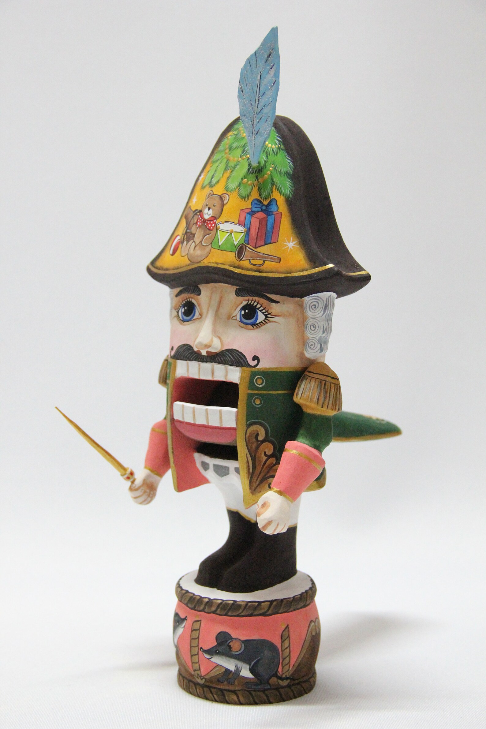 Wooden Carved Nutcracker Figurine F11.02 Hand Carved Etsy