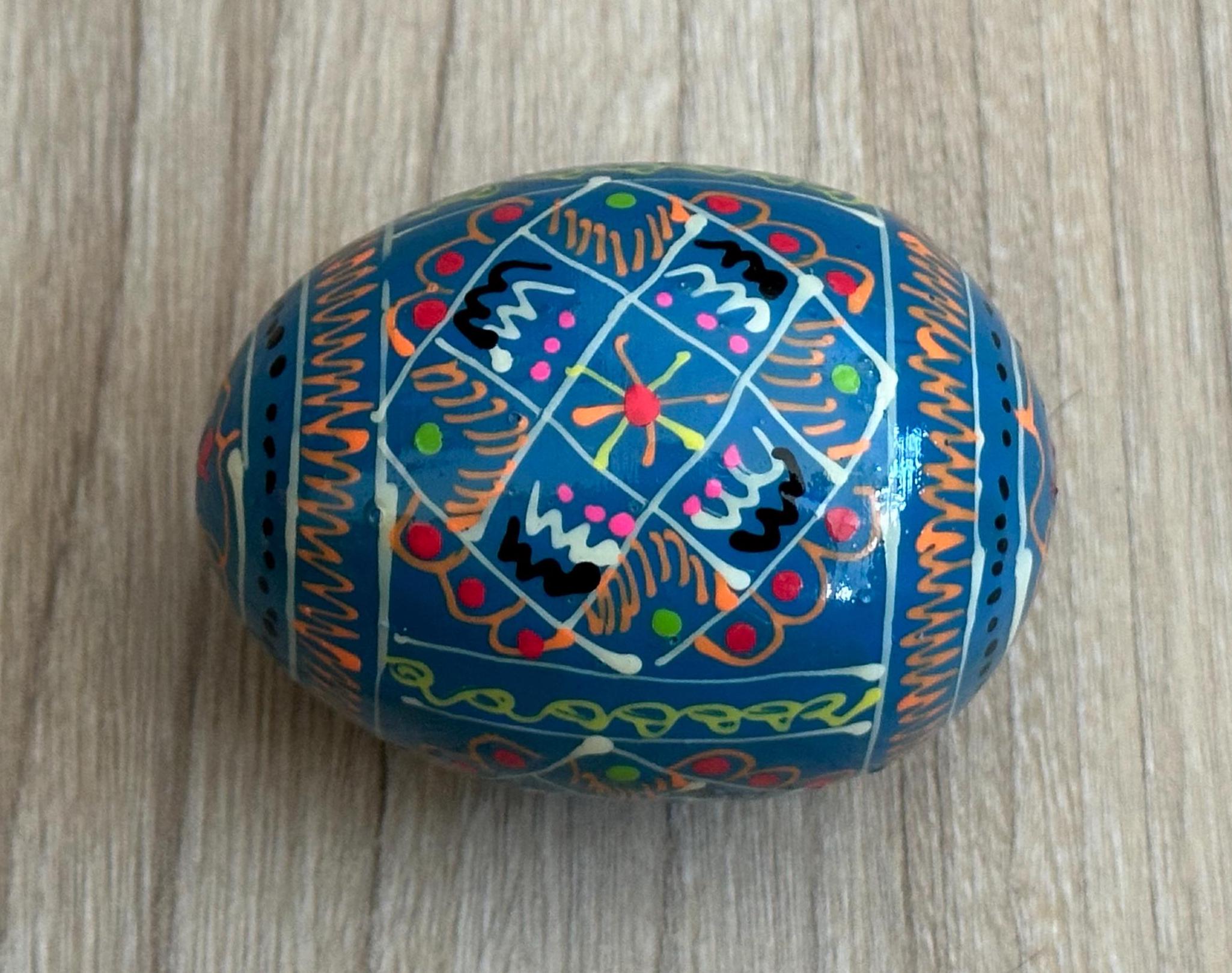 Hand Painted Pysanka Egg: Ukrainian Folk Art Christmas Gift - Etsy