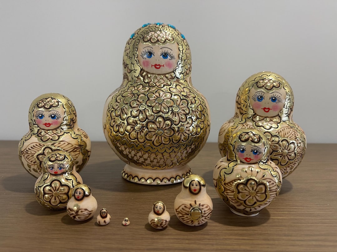 Poupées gigognes russes // Poupées gigognes // Ensemble de 6 pièces Poupées gigognes russes // Poupées gigognes // Ensemble de 6 pièces