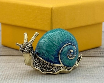 Ukrainian Faberge Style Thimble Snail 1.37