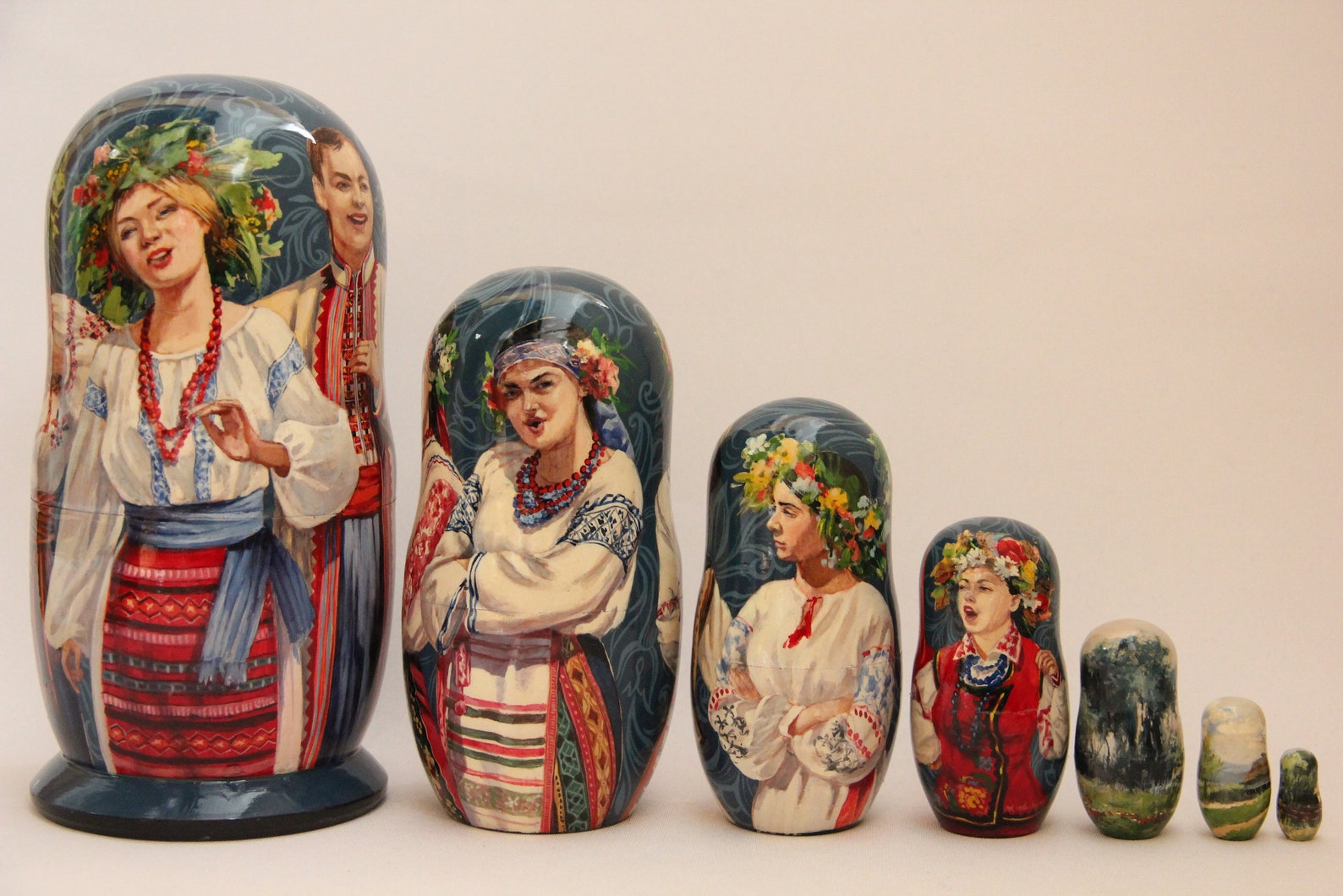 Exclusive Big Size Ukrainian National Costums Nesting Doll 7 Etsy