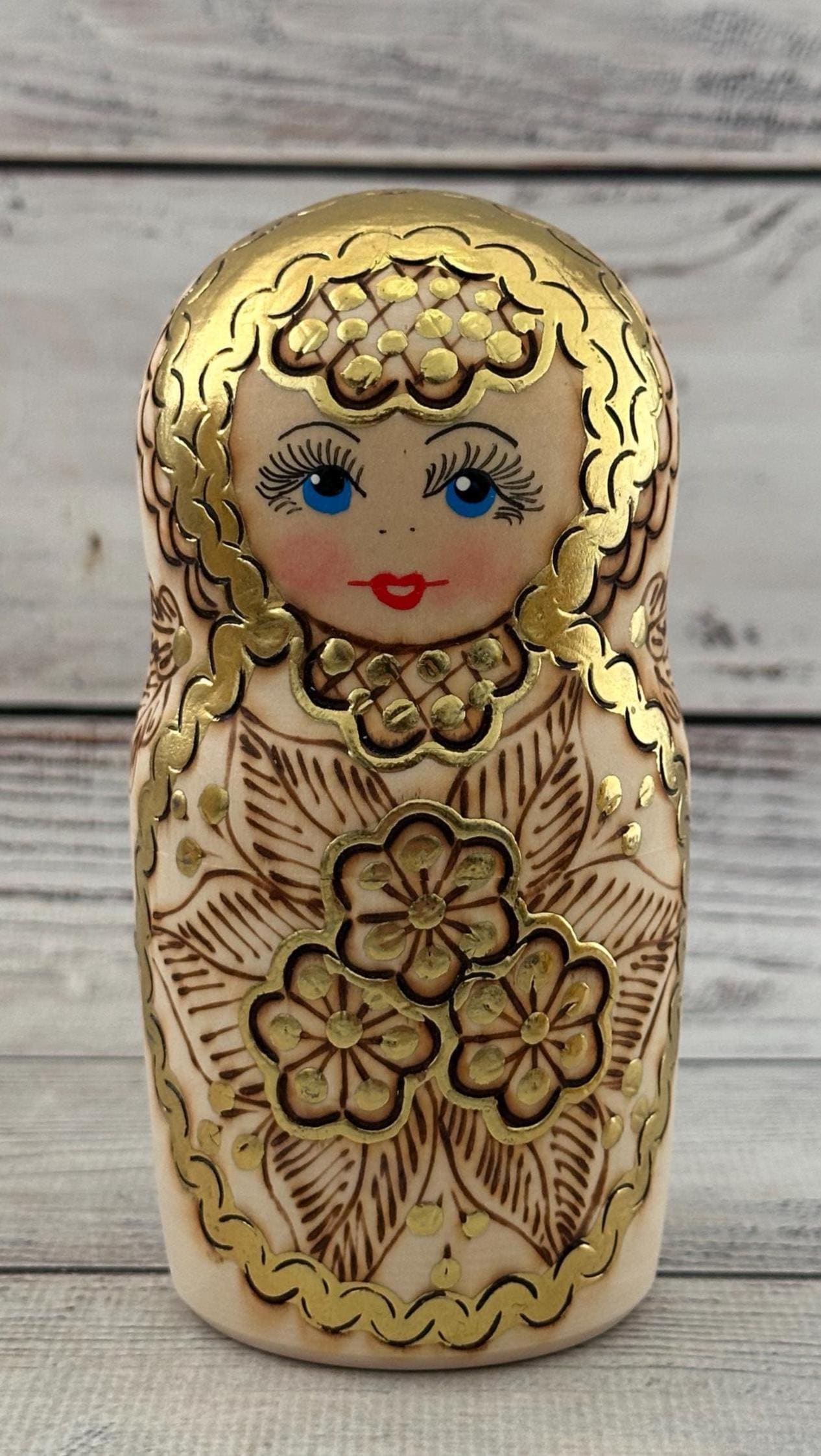 Hand Painted Nesting Doll, Traditional Ukrainian Matryoshka, 5