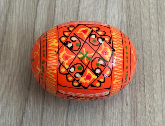 Hand Painted Pysanka Egg: Ukrainian Folk Art Christmas Gift - Etsy