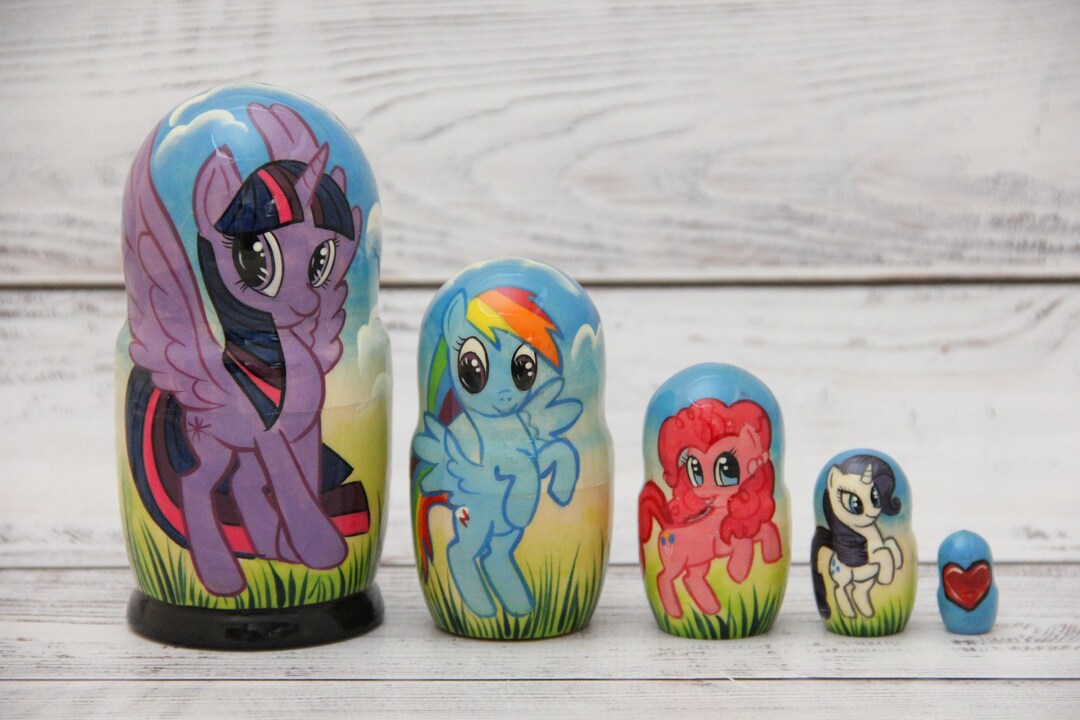 My Little Pony Nesting Doll Hand Painted Matryoshka Doll 5 Piece Set my-little-pony-nesting-doll-hand-painted-matryoshka-doll-5-piece-set