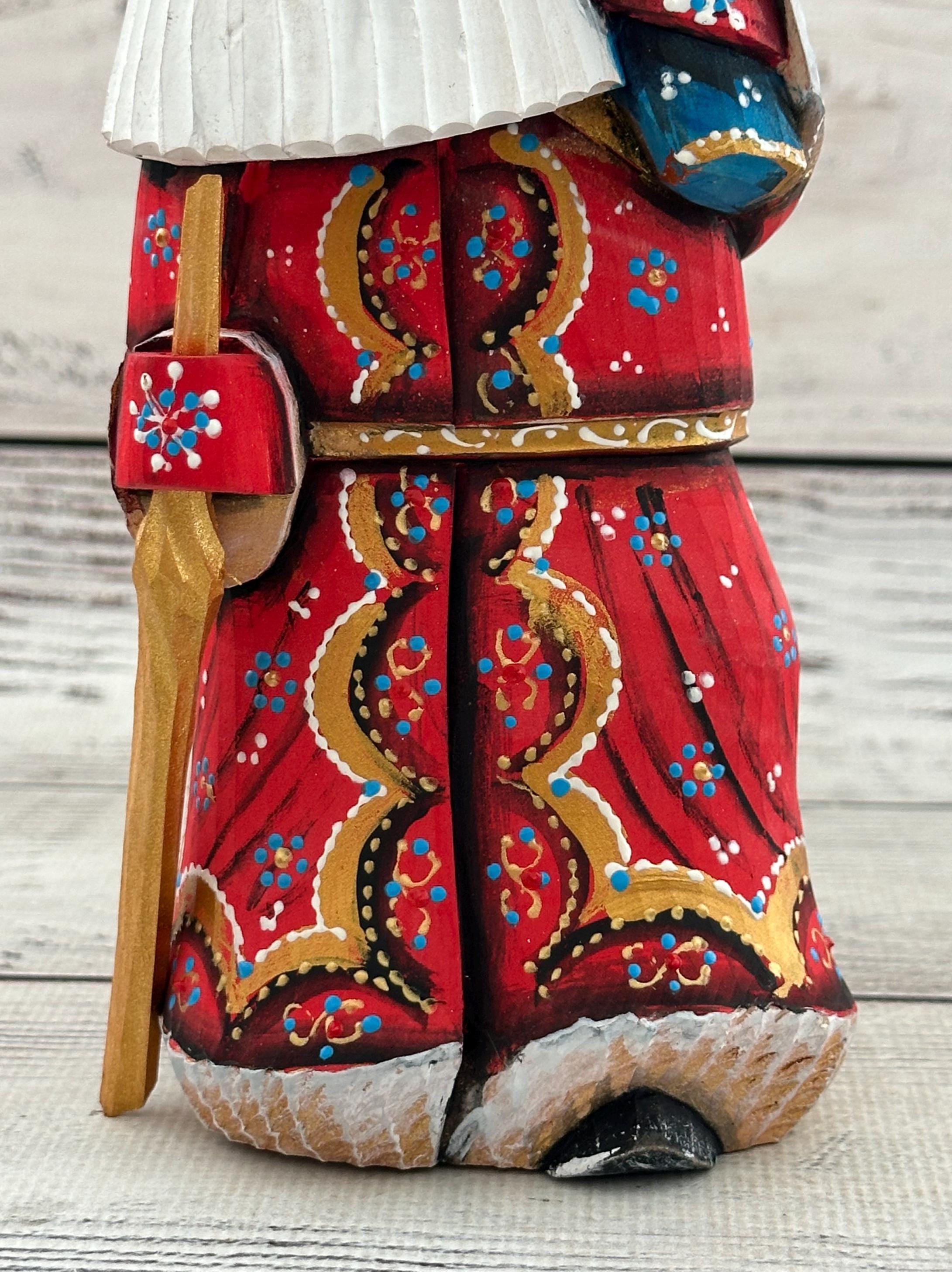 Made in Ukraine Ukrainian Carved Santa 8.07