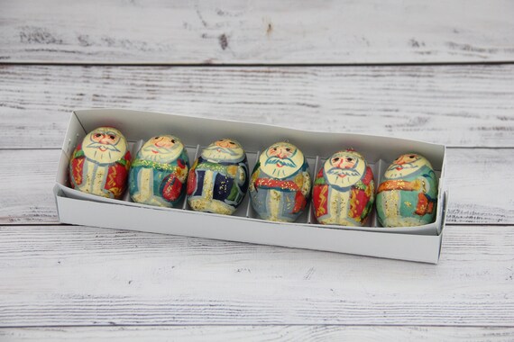 Ukrainian Wooden Christmas Tree Ornaments Hand Painted Home - Etsy