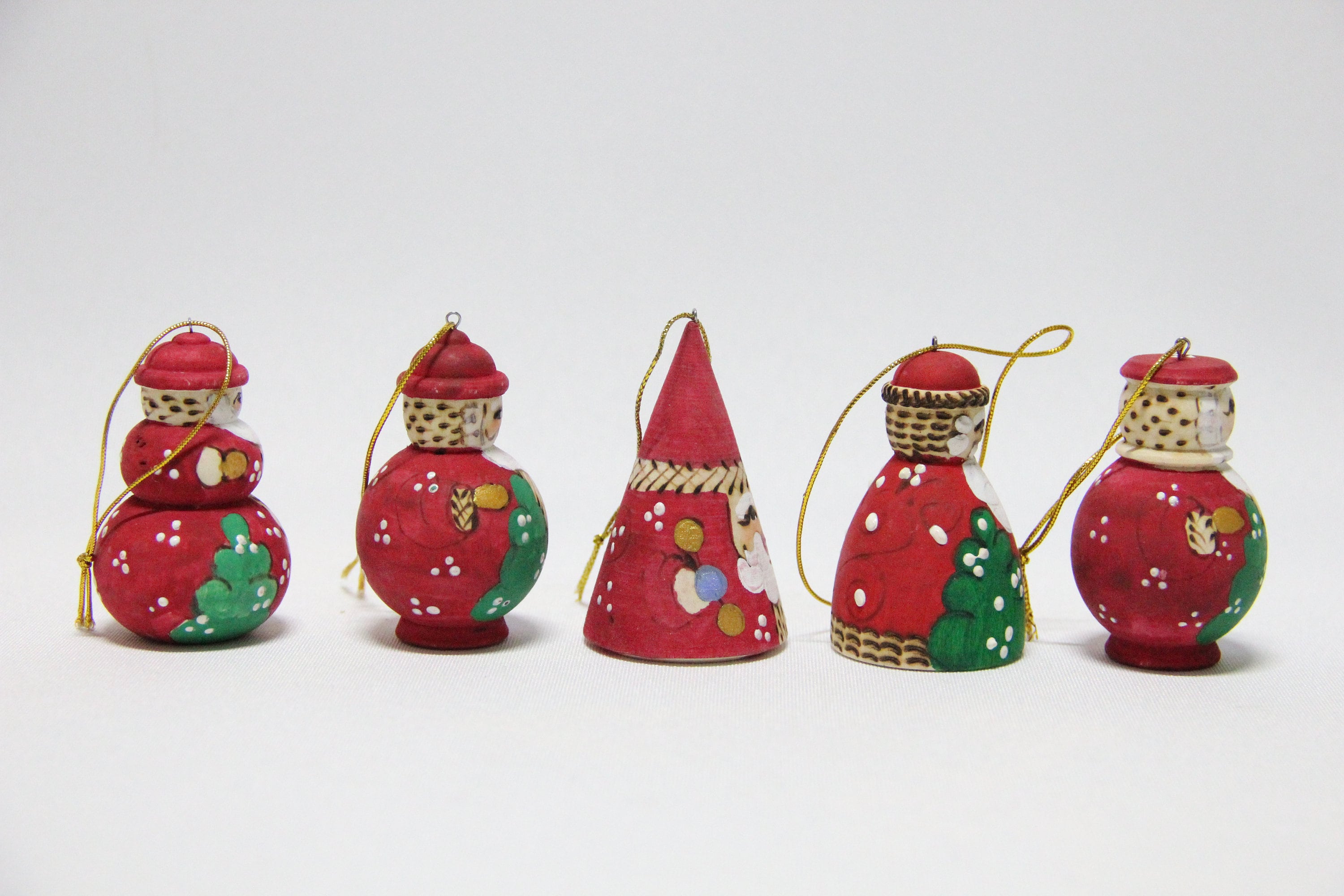 Ukrainian Wooden Christmas Tree Ornaments Hand Painted Home Etsy