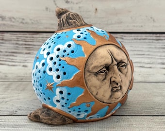 Unique Ceramic Figurine Fish 3.93" Collectable Ceramic Sculpture Home & Garden Decor Gift for Her Real Artwork Vladimir Butsanov