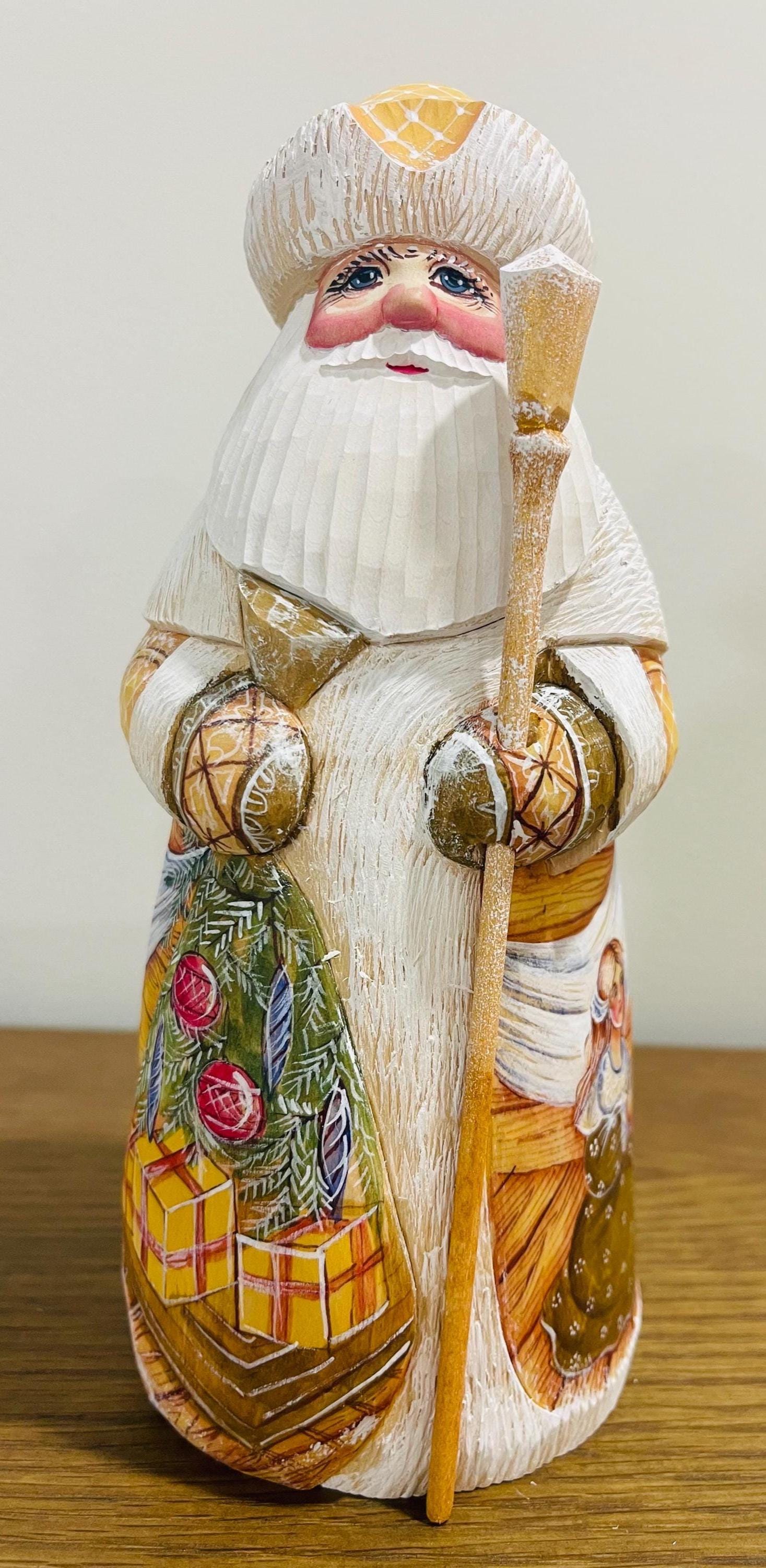 Ukrainian Carved Santa 7.87