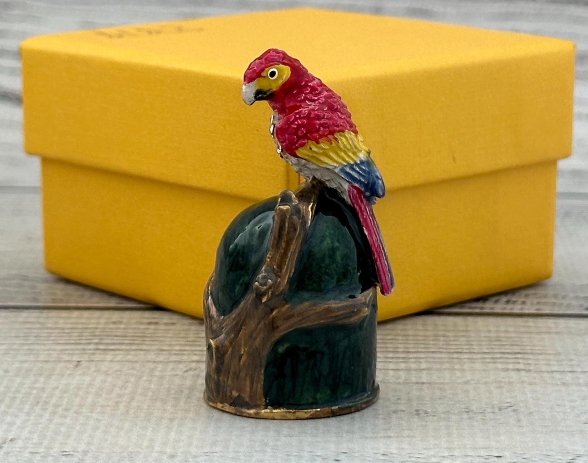 Swarovski Crystal Parrot Figurine - Etsy