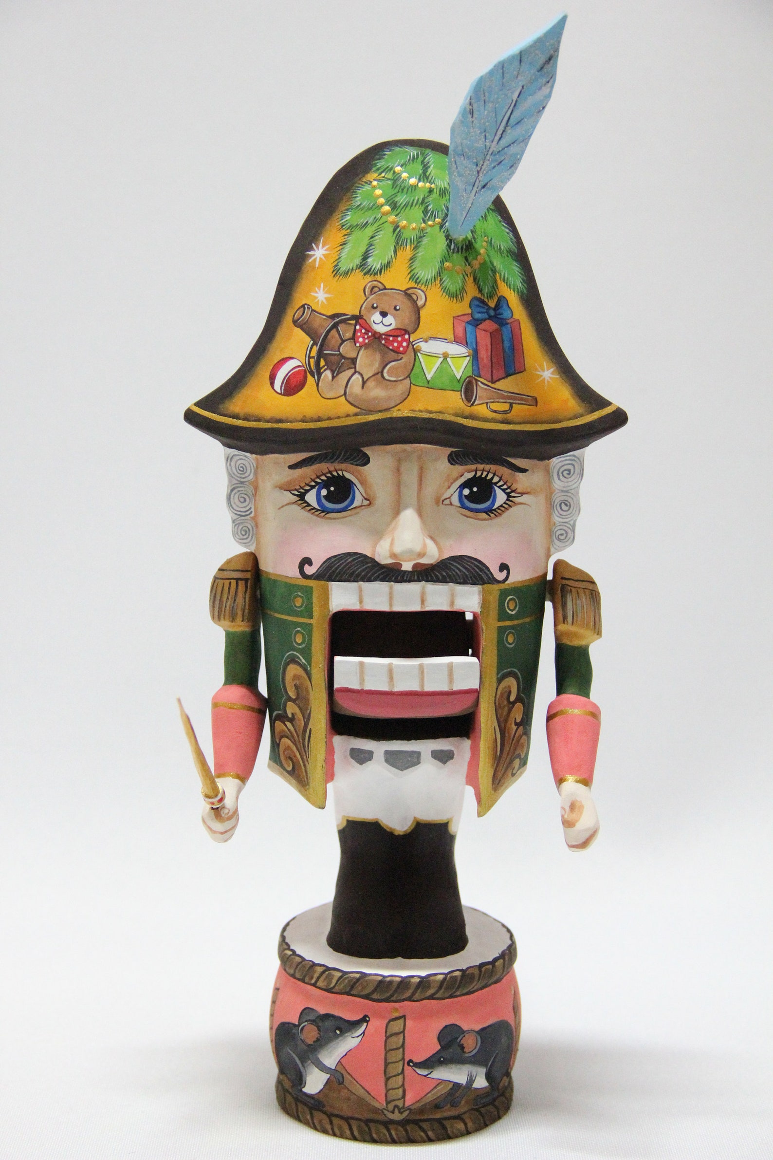 Wooden Carved Nutcracker Figurine F11.02 Hand Carved Etsy