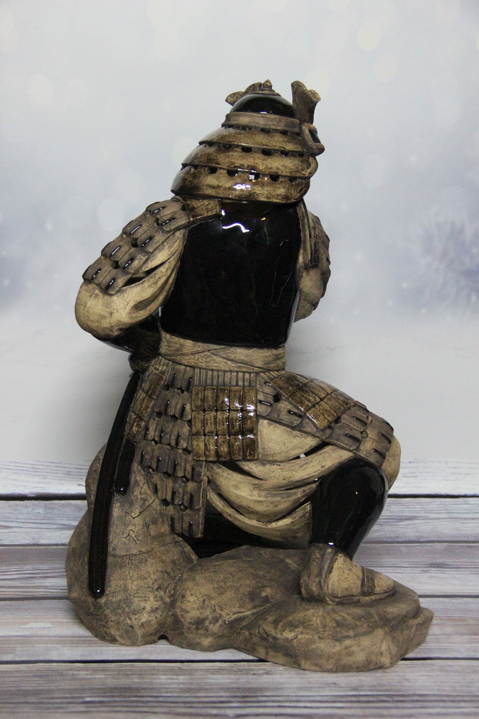 Unique Ceramic Sculpture Japanese Samurai 14.37 Etsy