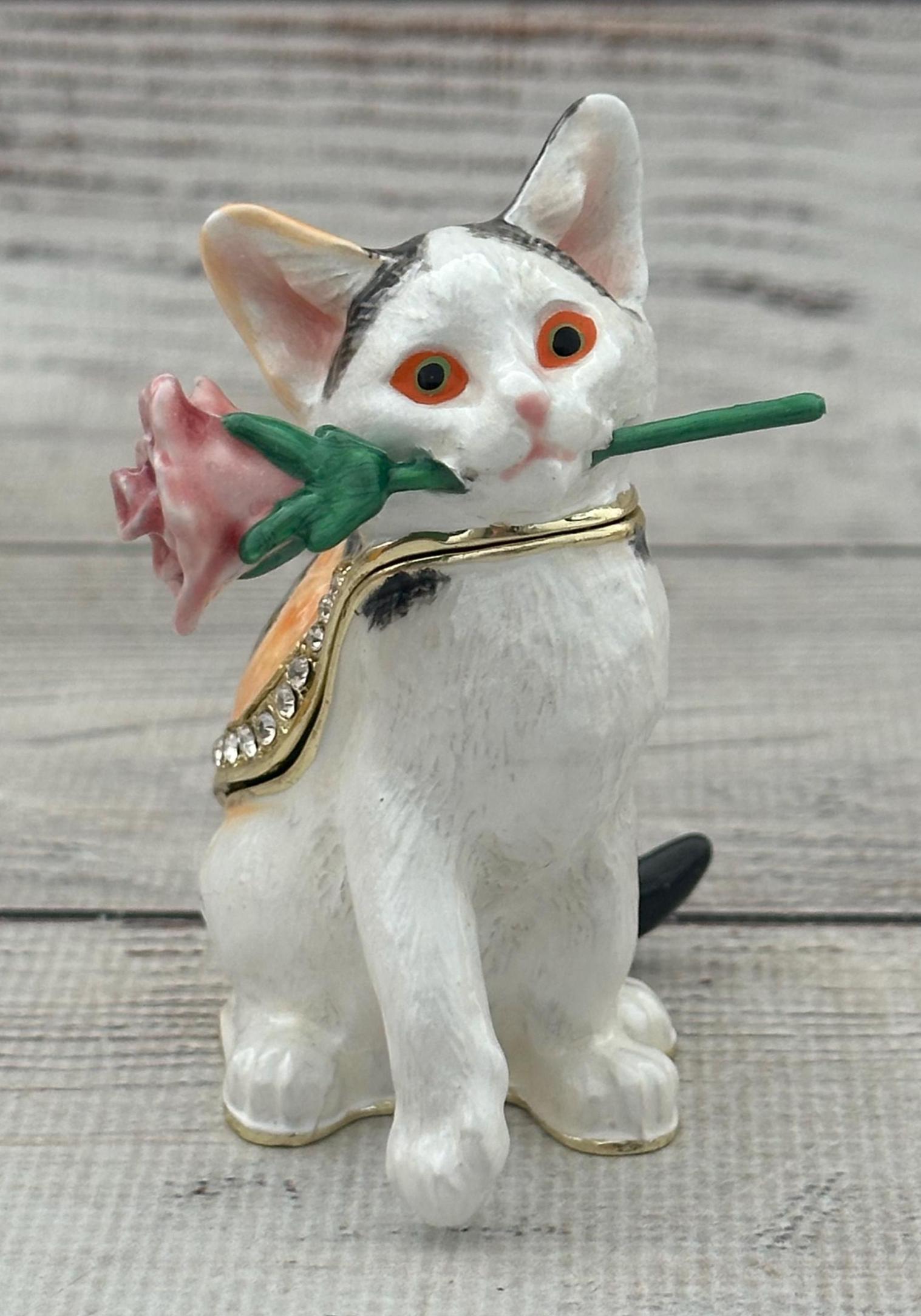 Faberge Style Cat Figurine 3.14