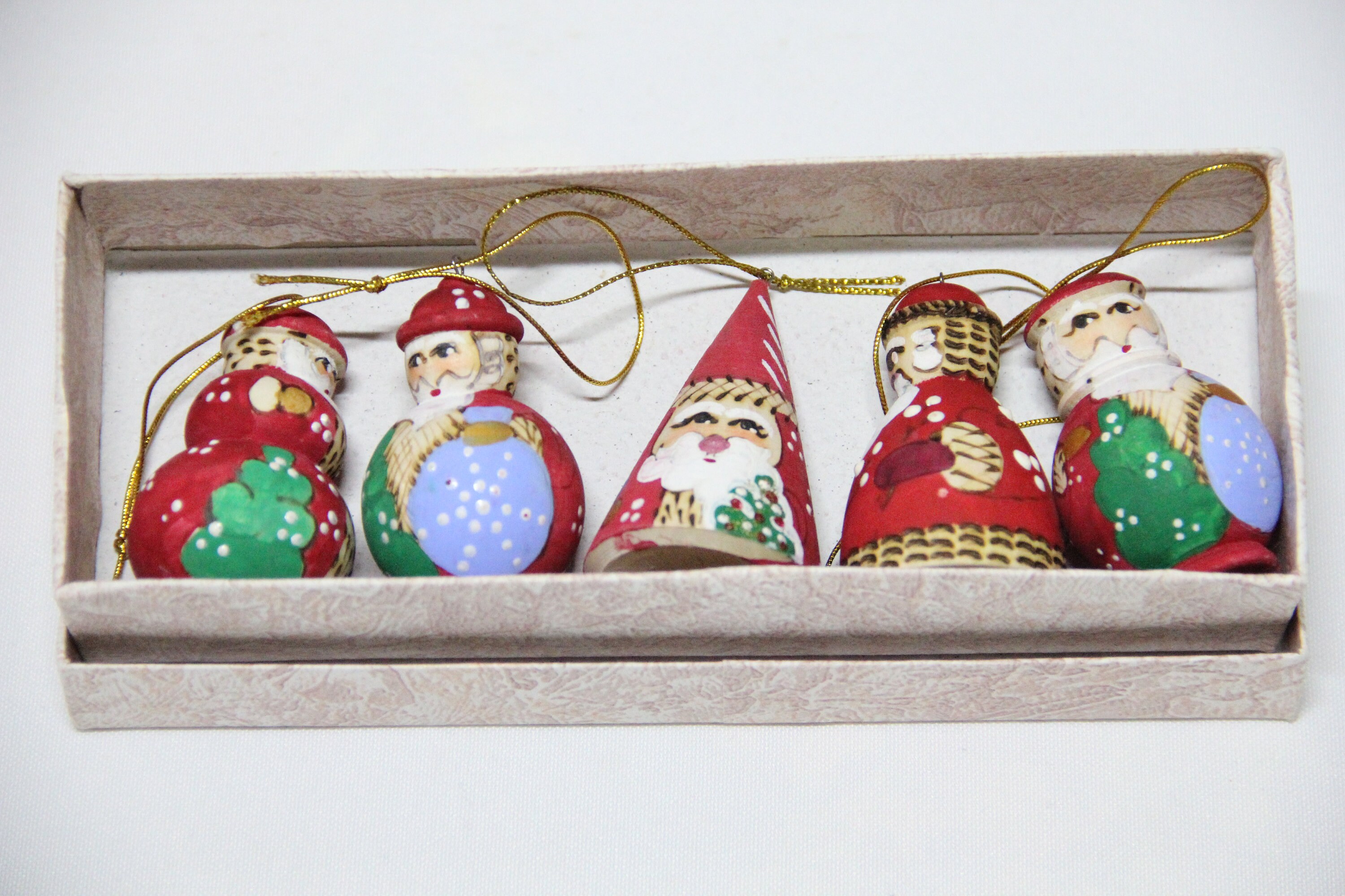 Ukrainian Wooden Christmas Tree Ornaments Hand Painted Home Etsy