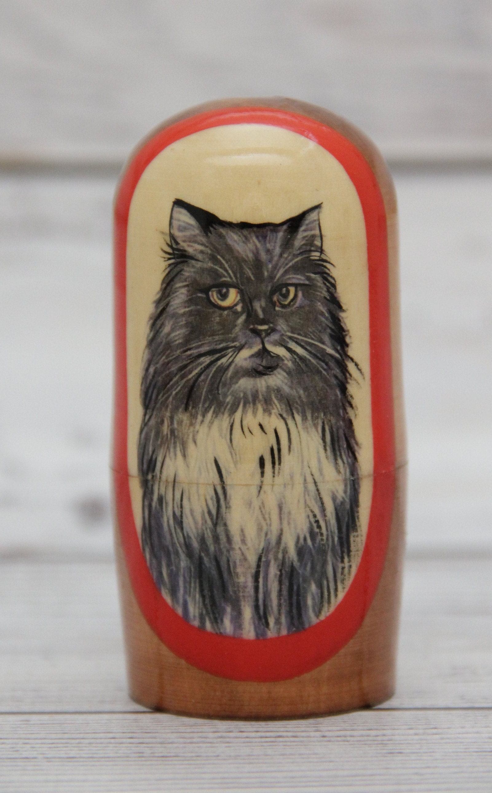 Cats Russian Nesting Doll 4.13'' or 10.5 cm Matryoshka Etsy