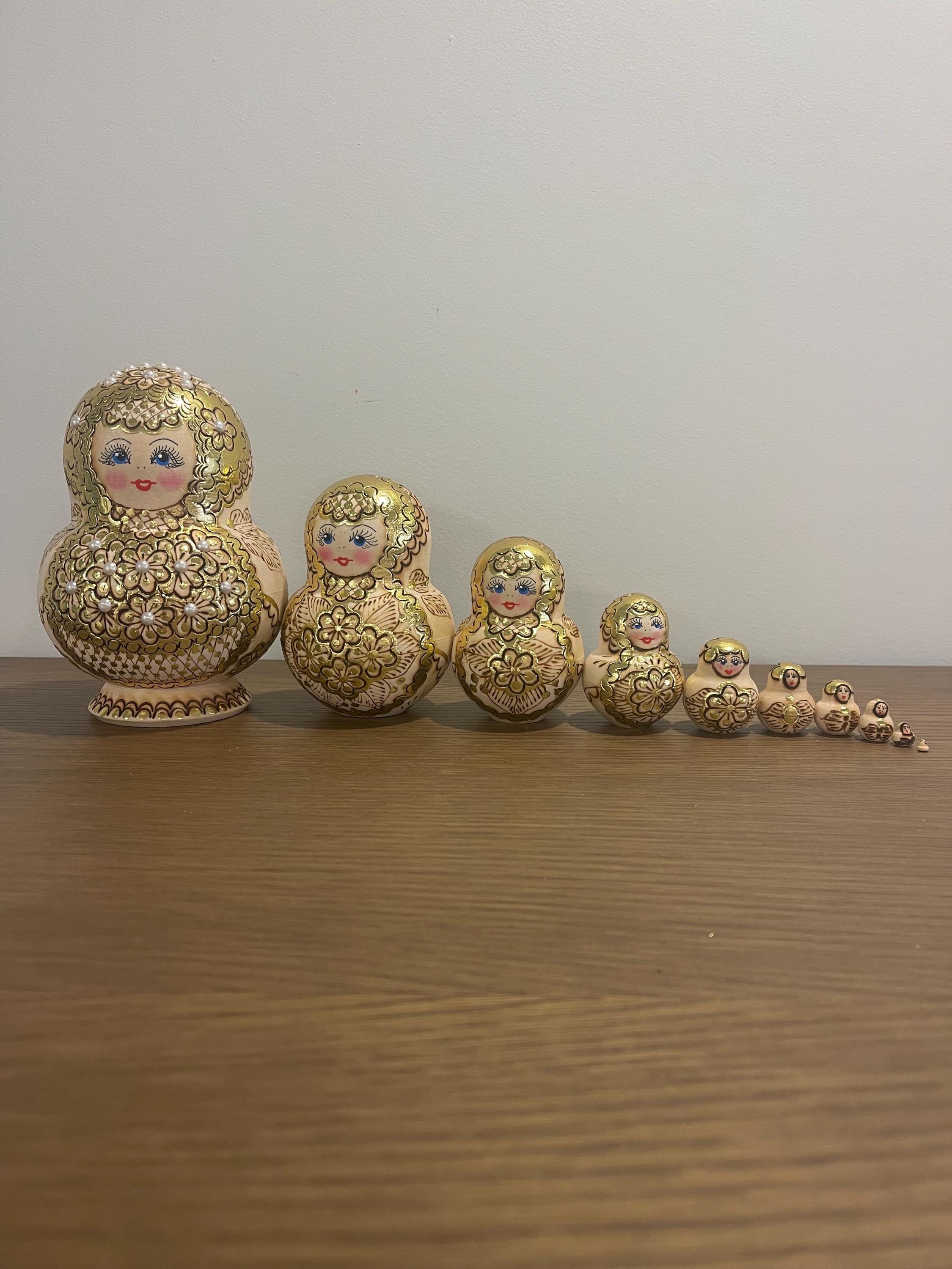 Kusrkot Poupées Gigognes En Silicone, Jouet Empileur De Construction Poup E Russe Matryoshka Jouet Ducatif Pr Coce Pour Enfants Rouge