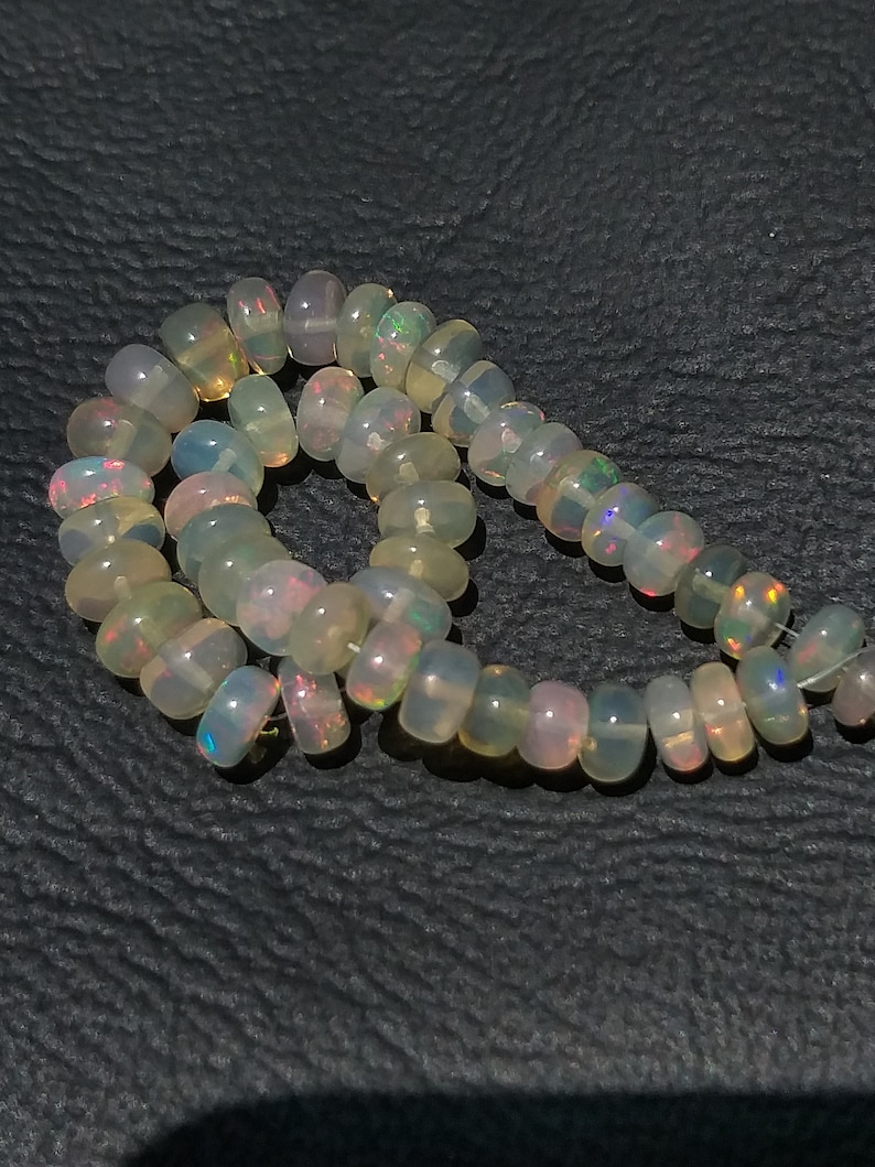 4.5X4 mm size 40 piece strand Natural Ethiopian Opal Beads Welo Opal Flashy Fire Beads Amazing Beads Wholesale Gemstone
