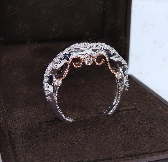 1.40Ct Blue Sapphire Round Cut Diamond Two Skull Engagement Ring In 925 Silver