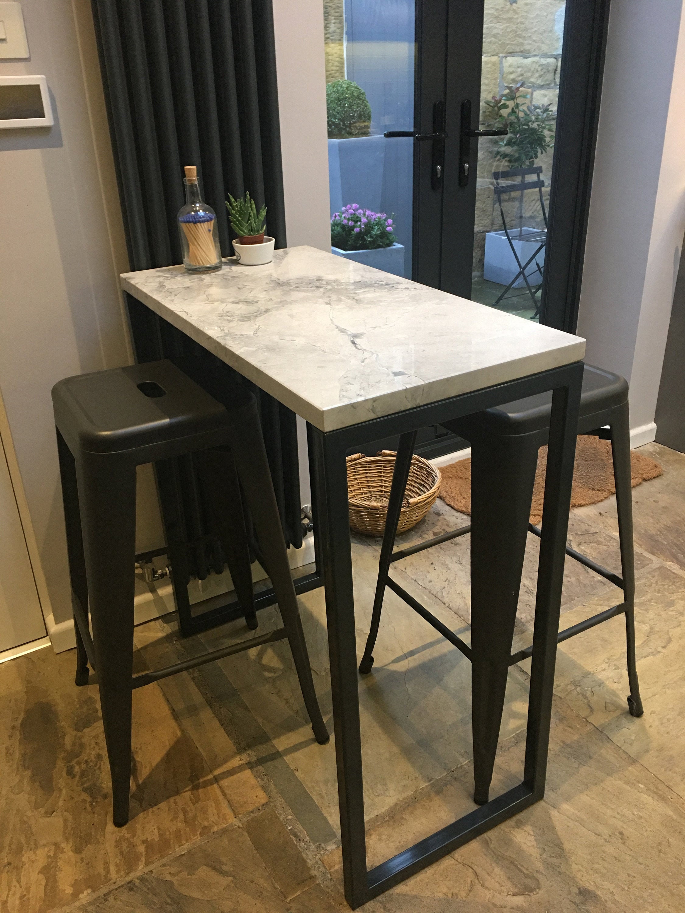 Marble Breakfast Bar Fully Assembled Etsy