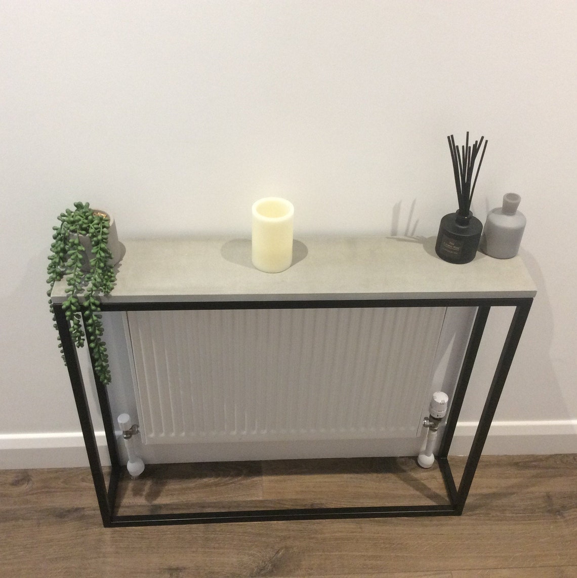 Concrete Console Table Narrow Console Table & Hallway Table | Etsy UK