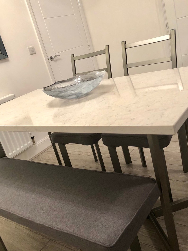 Carrera Quartz Granite Dining Table steel Frame TABLE ONLY Etsy Australia