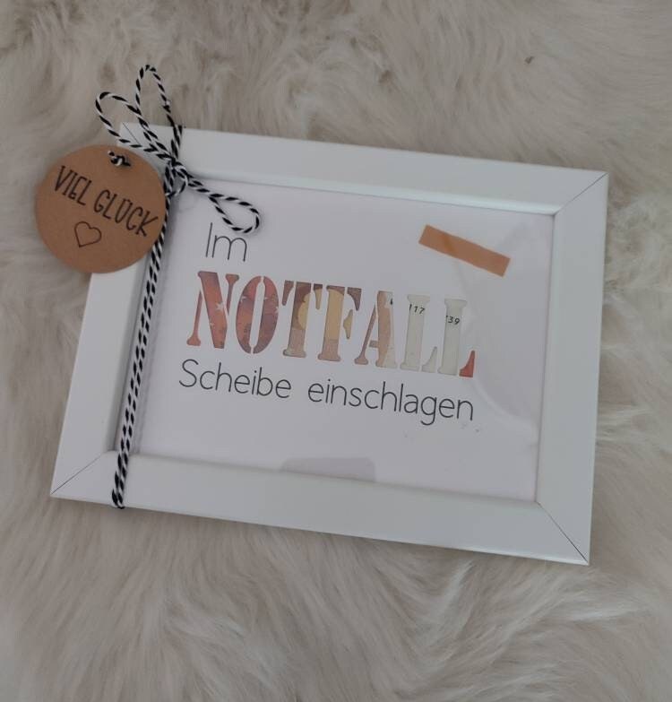 Notfall / Im Notfall Scheibe einschlagen / Craft Update / Deutsch 