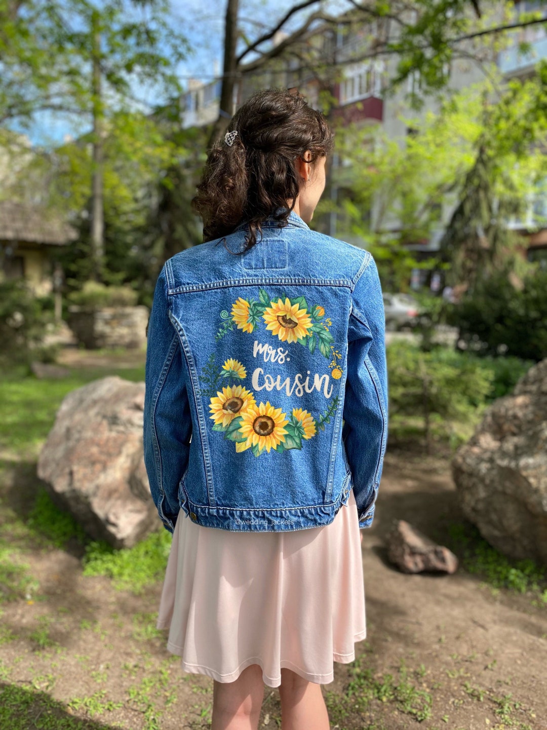 Bride Jean Jacket, Bridal Denim Jacket, Mrs Denim Jacket, Wedding