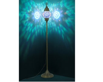 teal standing lamp